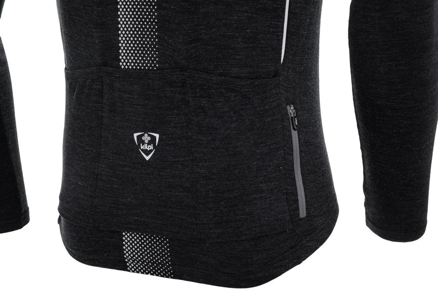 Pánsky cyklistický dres Kilpi SONET-M z merino vlny s dlhým rukávom