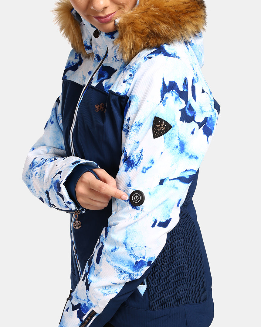 Women´s ski jacket with integrated heating system KILPI LENA-W
