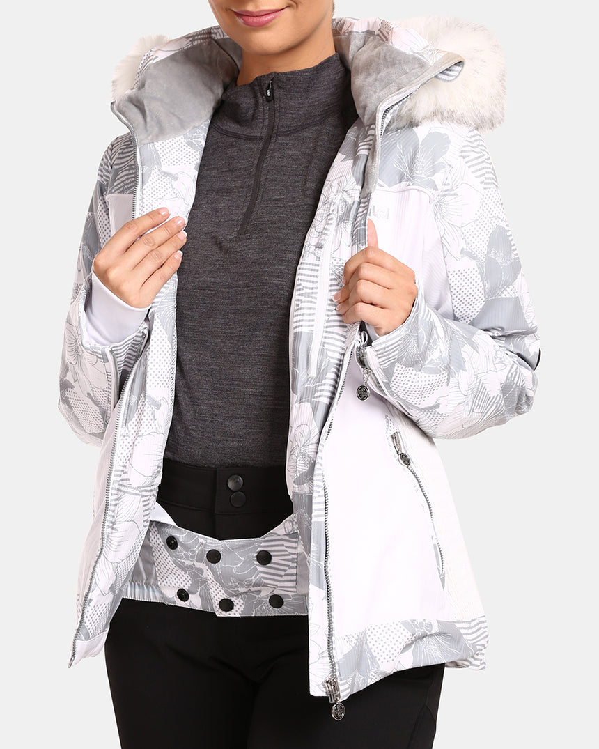 Women´s ski jacket with integrated heating system KILPI LENA-W