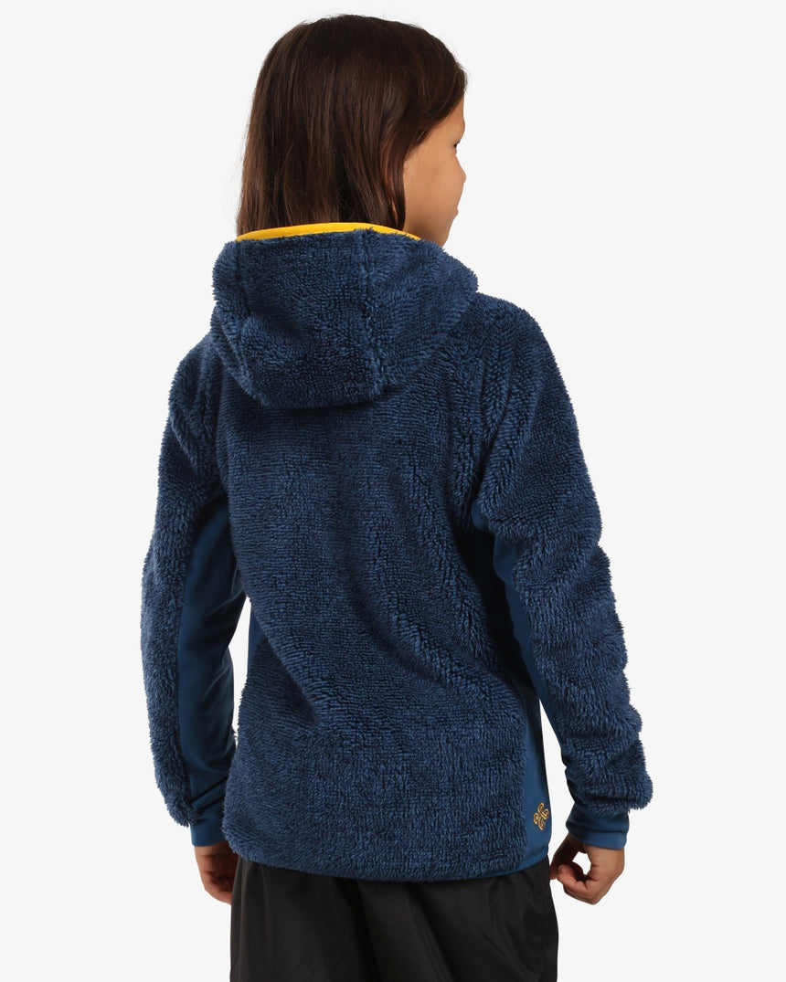 Chlapec je chlpatý FLEECE mikina s kapucňou Kilpi NORKA-JB