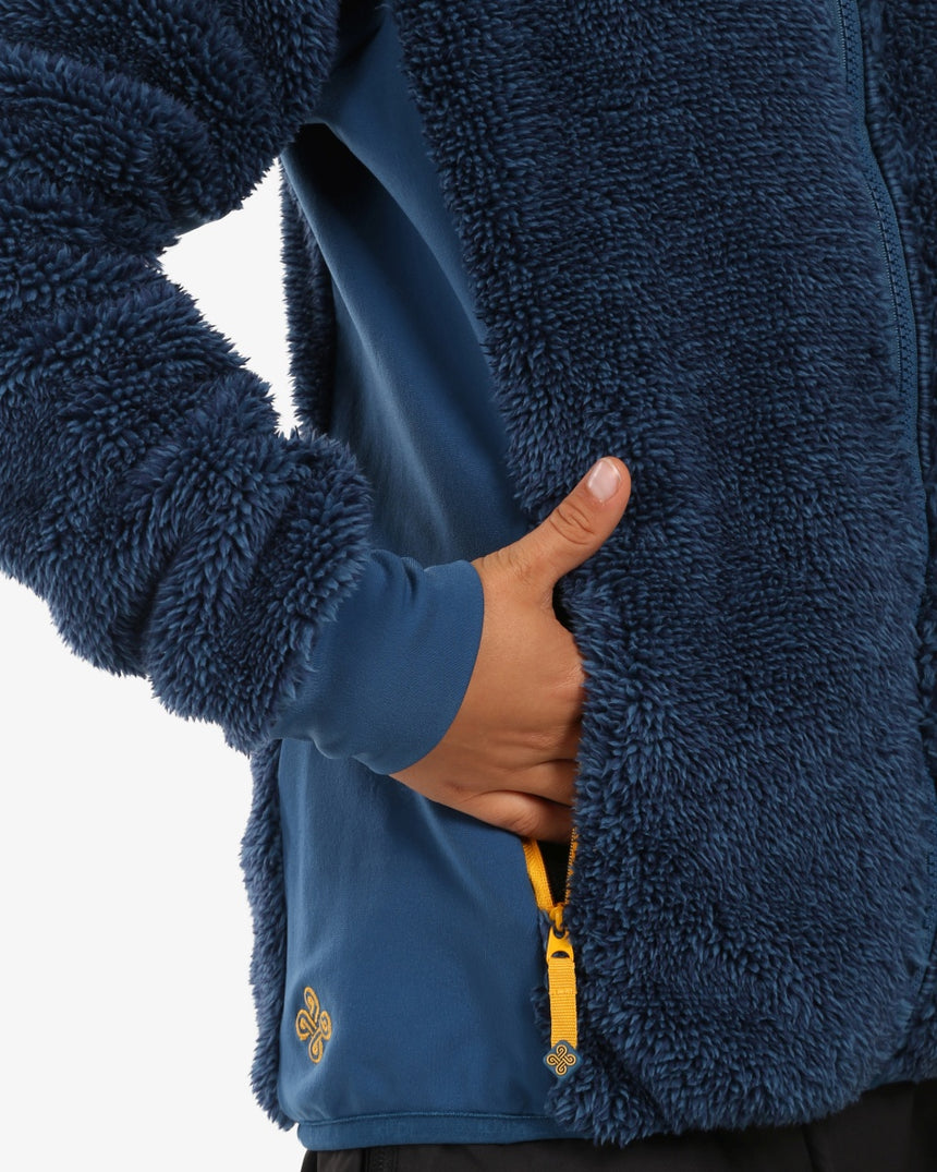 Chlapec je chlpatý FLEECE mikina s kapucňou Kilpi NORKA-JB