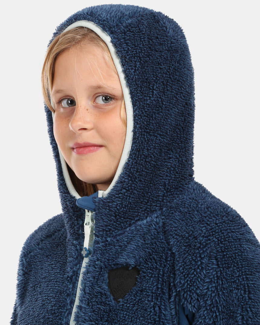 Dievča je chlpaté FLEECE mikina s kapucňou Kilpi NORKA-JG