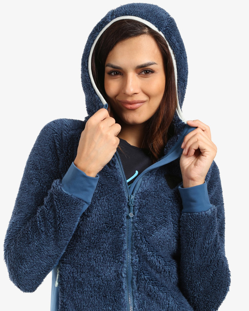 Dámske chlpaté FLEECE mikina s kapucňou Kilpi NORKA-W