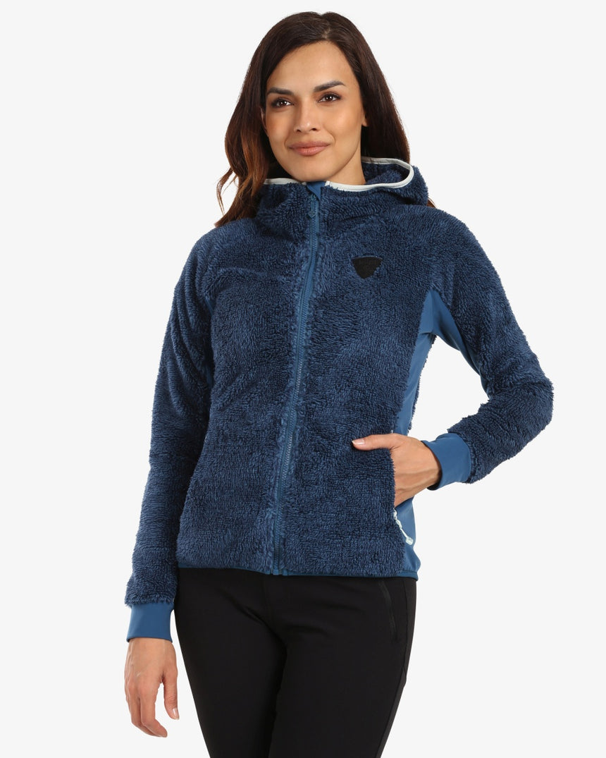 Dámske chlpaté FLEECE mikina s kapucňou Kilpi NORKA-W