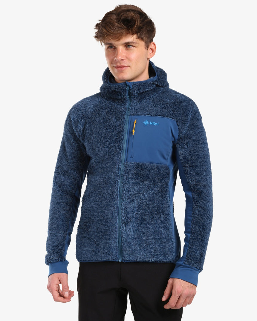Pánske chlpaté FLEECE mikina s kapucňou Kilpi NORKA-M