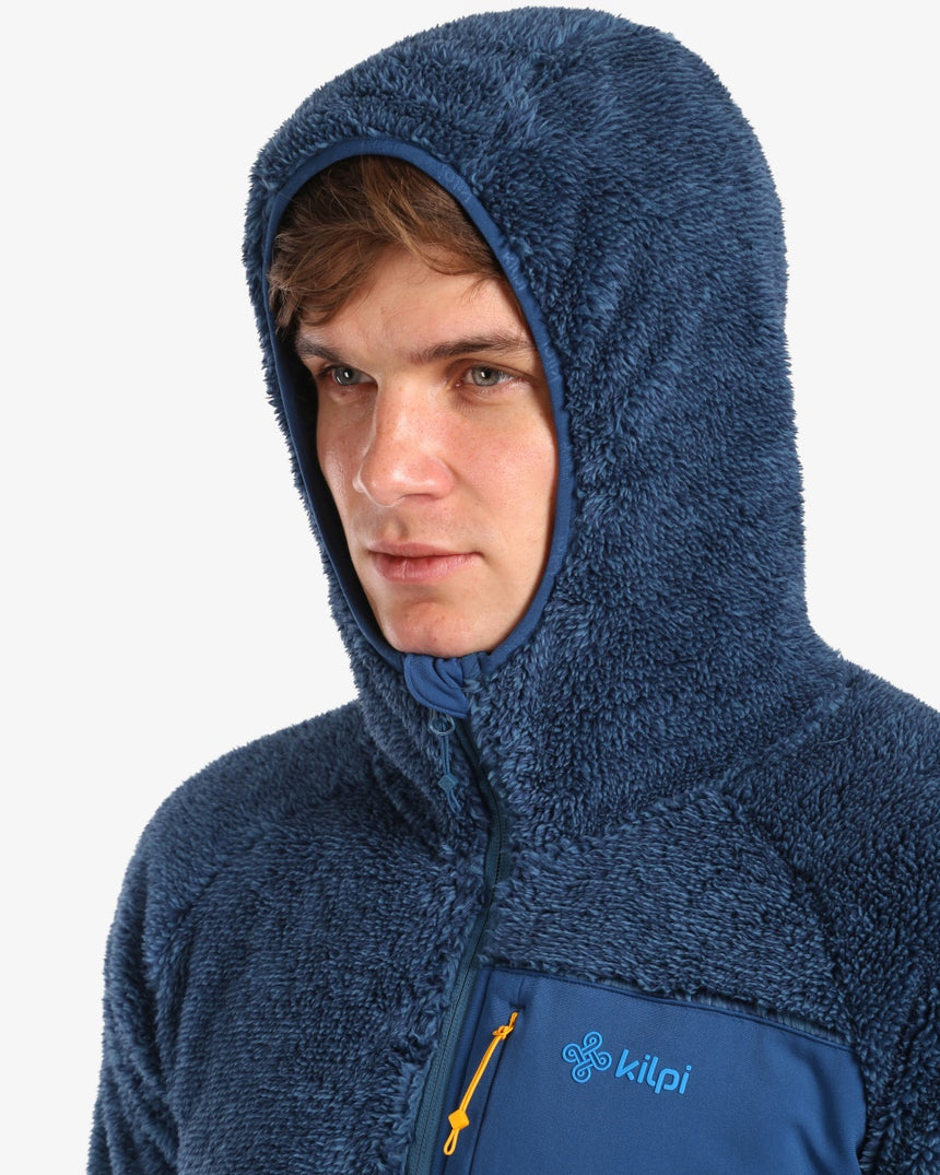 Pánske chlpaté FLEECE mikina s kapucňou Kilpi NORKA-M