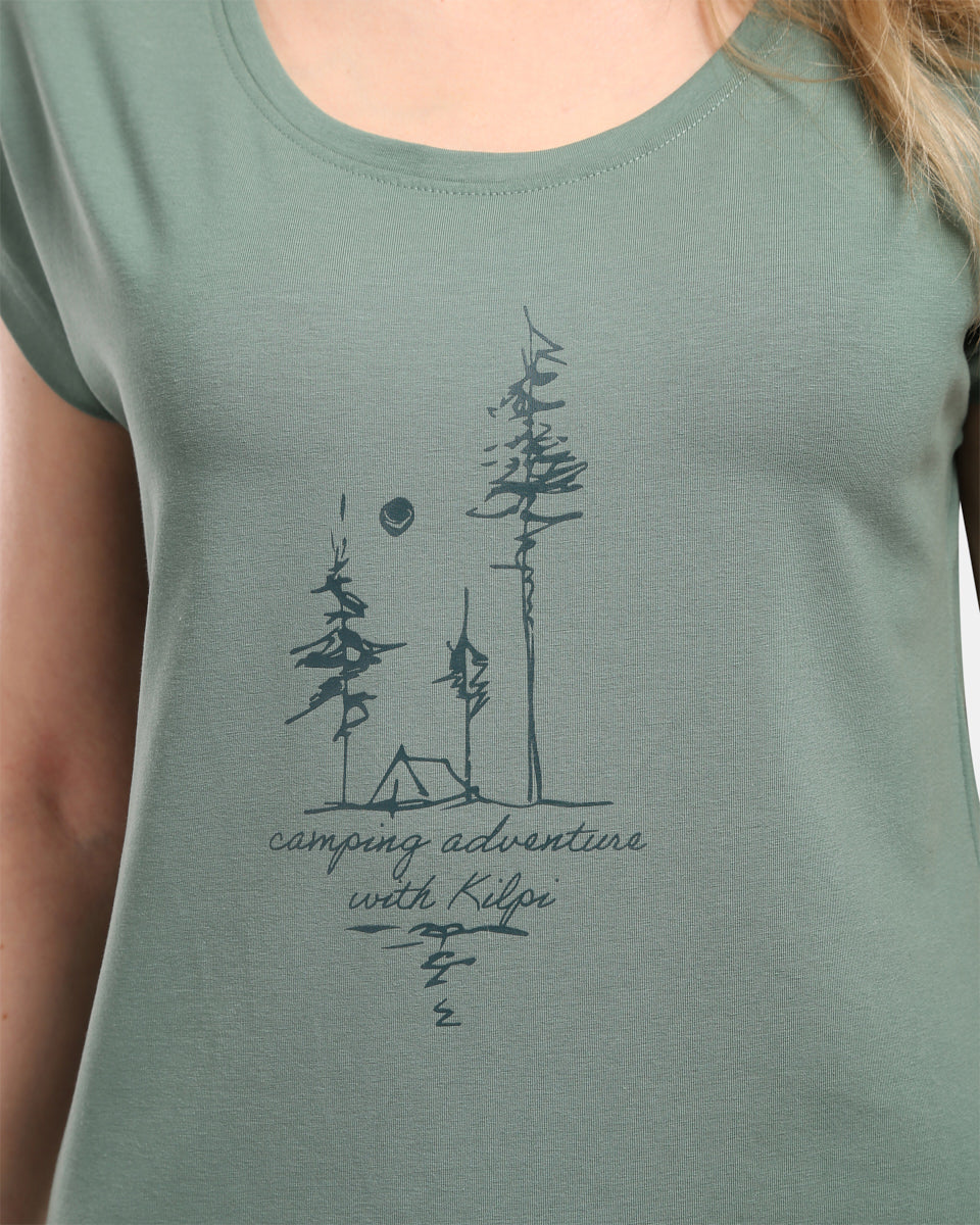 Dámske bavlnené tričko Kilpi ROANE-W