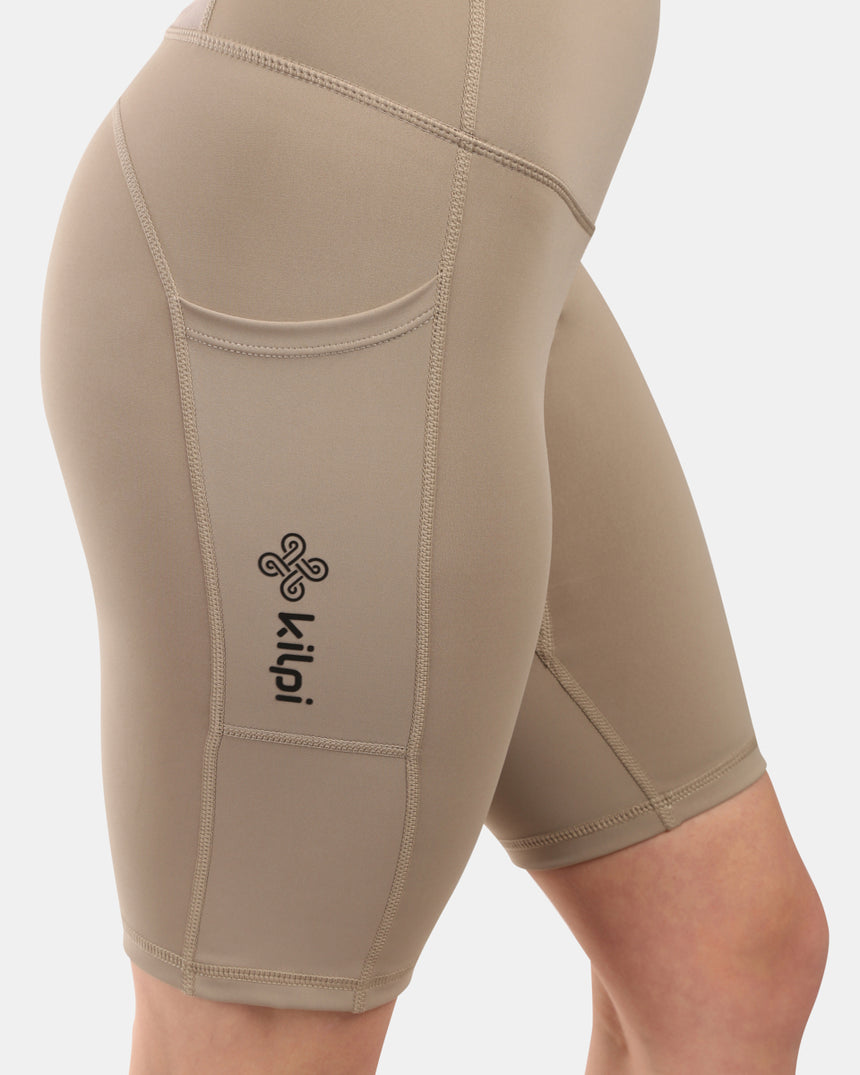 Women's short leggings Kilpi ARTEMI-W with OPTI-DRY function