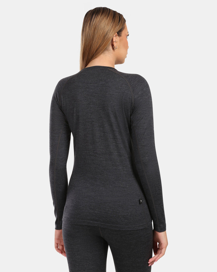 Women's merino wool base layer top Kilpi MAVORA TOP-W