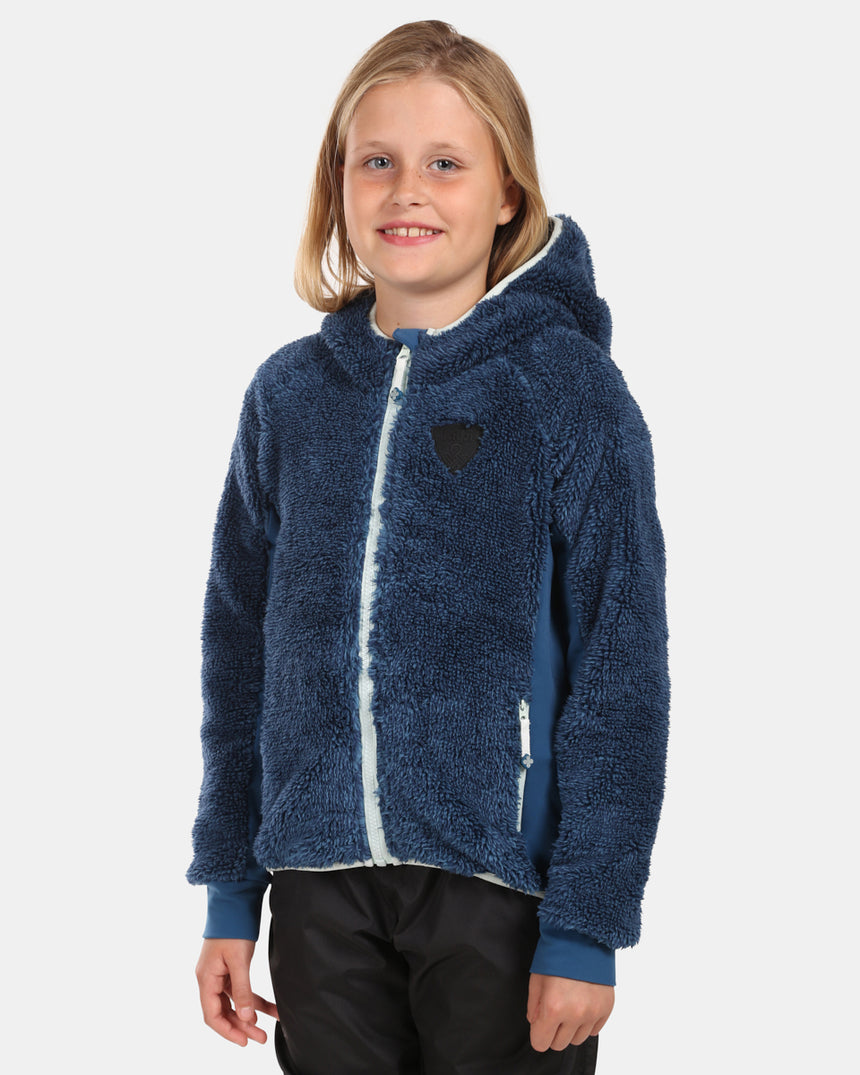 Dievča je chlpaté FLEECE mikina s kapucňou Kilpi NORKA-JG