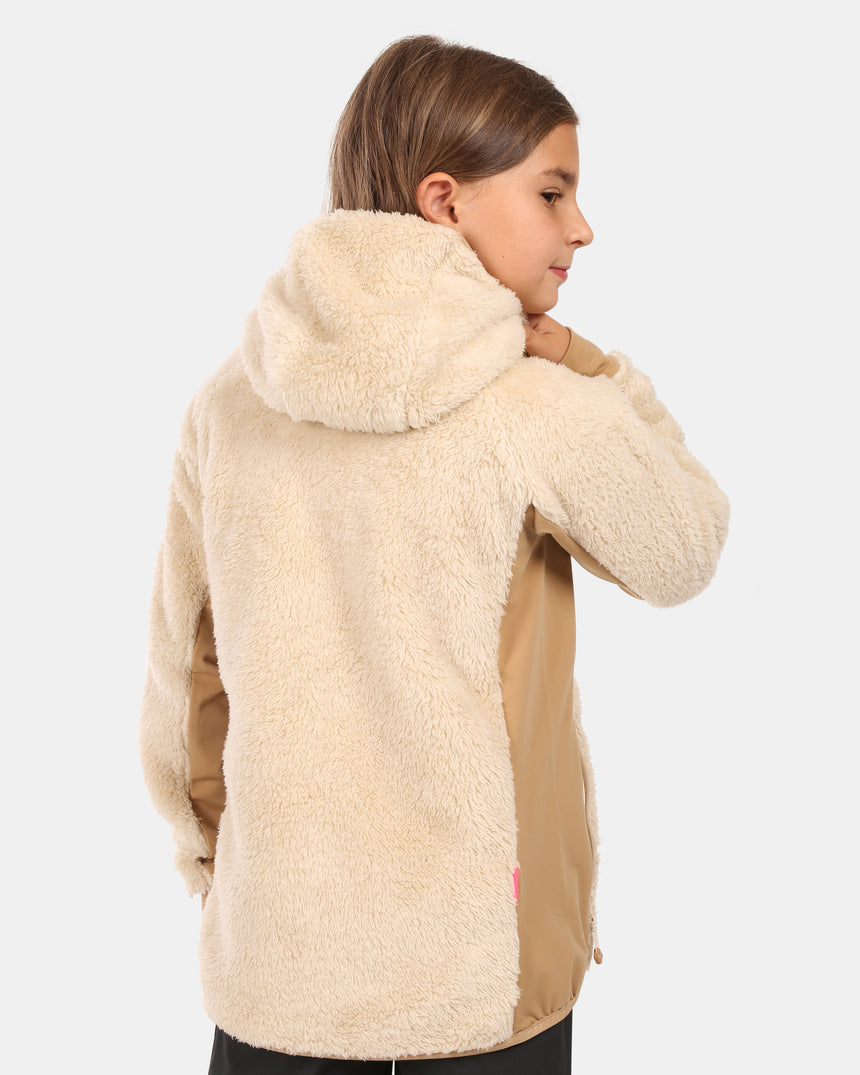 Dievča je chlpaté FLEECE mikina s kapucňou Kilpi NORKA-JG