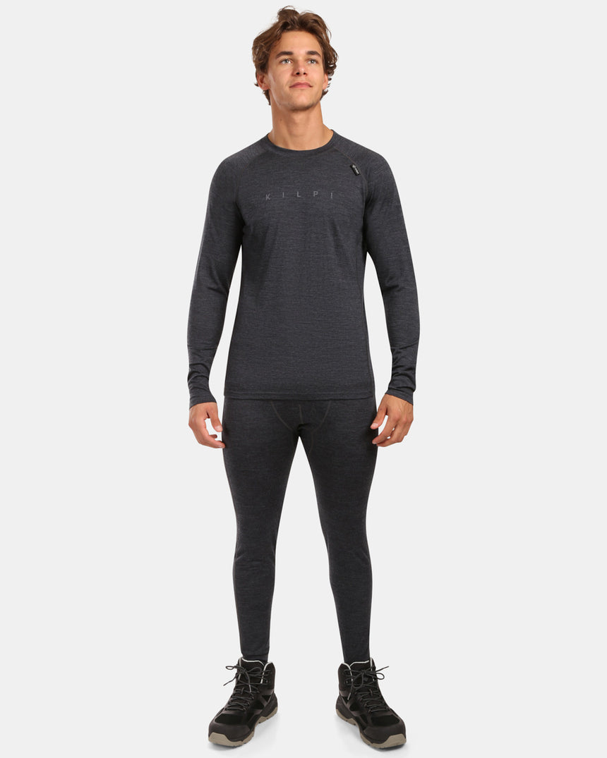 Men´s merino wool long sleeves base layer top Kilpi MAVORA TOP-M